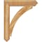 Ekena Millwork Thorton Arts and Crafts Rough Sawn Bracket w/ Offset Brace, Western Red Cedar, 8"W x 36"D x 44"H BKT0806X36X44THR03RWR - alternate 2